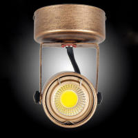 Mini focos de techo Vintage, iluminación Industrial, lámparas Retro ajustables para Barra de café, luces de fondo de techo, bronce - details 3