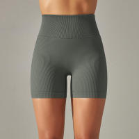 Pantalones cortos deportivos de Yoga para mujer, mallas sin costuras para correr, ciclismo, cintura alta, entrenamiento, gimnasio, verano - details 37