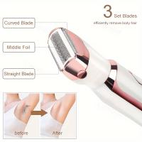 Depiladora corporal 4 en 1 para mujeres, maquinilla de afeitar eléctrica para vello de axila, Bikini, piernas, vello púbico - details 9