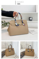 Kelly bolso de seda texturizada bufanda lichi patrón bolso de moda hombro de moda bolso de las mujeres - details 37
