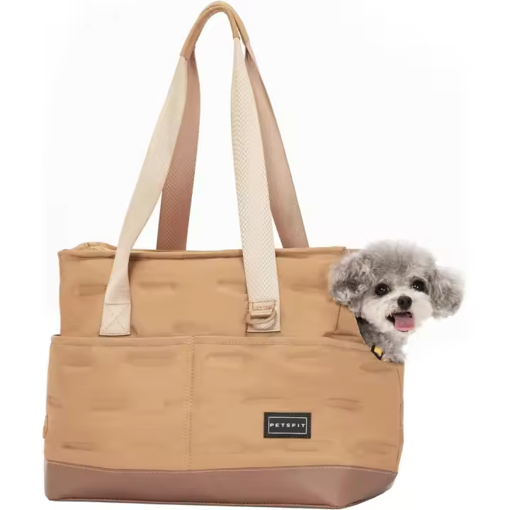 Bolso para Perros Transportin Perro Pequeño Lavable Bolsa de Transporte para Perros y Gatos Incluye Arnés de Seguridad Fondo Impermeable - 1