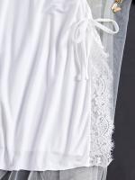Conjunto de camisón y braguita de diseño encantador con tirantes finos y cuello en V, ropa sexy para mujer - details 17