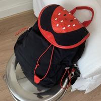 Mochila con cordón para exteriores de Color dopamina, mochila impermeable de nailon con frutas para viajes, bolsa para libros de viaje, bolso de hombro para senderismo - details 9
