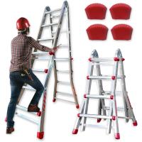 Escalera Telescópica Premium hasta 12 Peldaños |   Escaleras Plegables Aluminio |   Escalera Extensible 5 Metros y 150kg |   Escalera Multiposición |   Escada Certificación EN131 - details 6