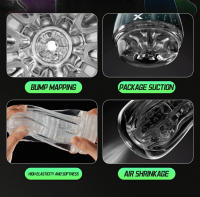 Dispositivo de entrenamiento Manual de avión transparente para hombres, taza de masturbación ergonómica, lavable, son juguetes sexuales - details 0