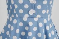 2025 nuevo Hepburn verano Vintage lunares mujeres Halter elegante fiesta 50s 60s Rockabilly Pin Up túnica Swing vestido de cola - details 43
