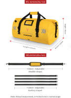 Bolsa de Asiento Trasera de Motocicleta MOTOCENTRIC Impermeable, Resistente al Desgaste, Gran Capacidad 46-66L, Diseño de Hebilla de Liberación Rápida, Reflectante Nocturno, Ligero - details 19
