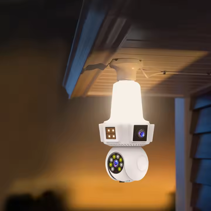 Cámaras de vigilancia wifi doméstico inalámbrico WIFI inteligente remoto  interior Lámpara alarma vigilancia - 1
