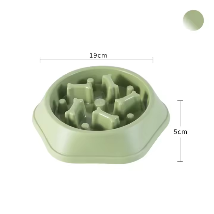 Cuenco de comida lenta a prueba de choques para perros, comedero para perros pequeños y medianos, olla de comida para gatos, suma - 1