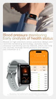 2025 Nuevo T69 Smartwatch Asistente de voz SOS Bluetooth Llamada Detección de frecuencia cardíaca Linterna Modo deportivo Compatible con Android IOS Smartwatch - details 7