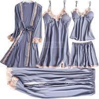 Conjunto de mujer y encaje, pijama de verano con pantalón, ropa casual para el hogar, bata estilo kimono, PJS - details 33