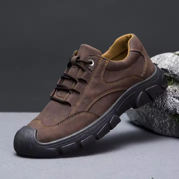 Zapatos deportivos de hombre para senderismo, transpirables, modernos, con cordones, para correr, con suela suave y resistente al desgaste. - 1