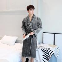 Pareja de pijamas gruesos de gran tamaño para otoño e invierno, albornoz de terciopelo Coral para hombre, Sra. Ropa de hogar cómoda y transpirable acolchada - details 17