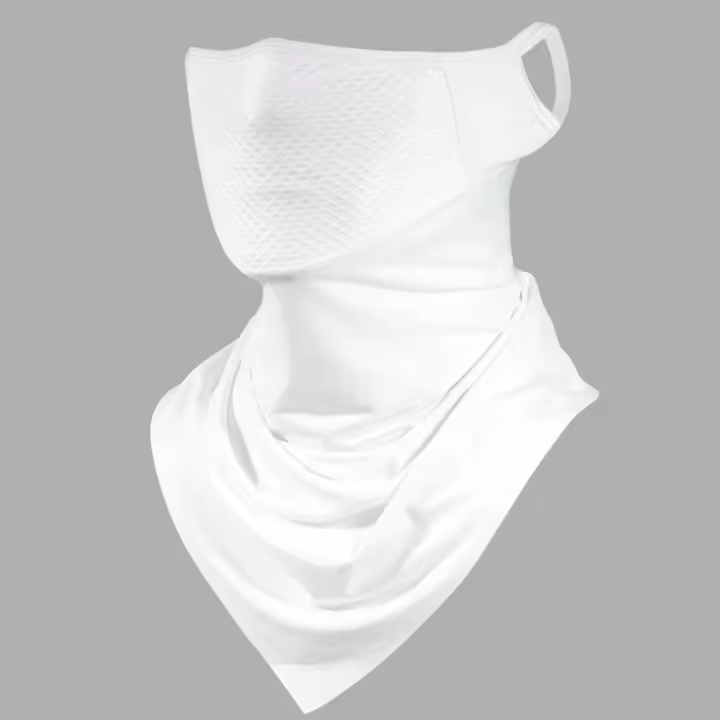 Mascarilla facial completa para hombre, Bandana de protección UV, transpirable, de seda de hielo, para ciclismo al aire libre - 1