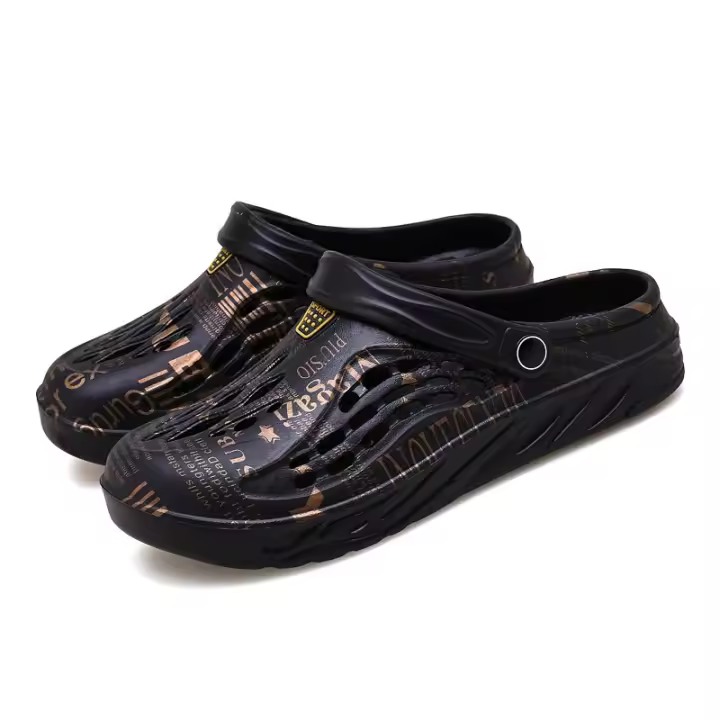 Sandalias de verano al aire libre con agujeros, zapatos para casa, sandalias de medio arrastre, versión coreana, moda de playa. - 1