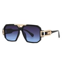 Gafas de sol cuadradas de moda con montura completa, gafas de sol Retro HD de gran tamaño con montura grande, estilo callejero, PC, gafas de sol Unisex para conducir - details 4