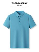Polos hombre manga corta ropa hombre Primavera verano nuevos hombres Casual Waffle manga corta Polo moda Color sólido Top - details 3