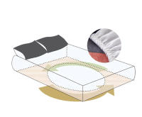 Bonenjoy-sábana ajustable de estilo Simple, transpirable sábana elástica, ropa de cama estampada para el hogar (sin funda de almohada) - details 4