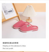 Nuevas zapatillas de algodón para mujer, gruesas, antideslizantes, para el hogar, interior, cálidas, de felpa, para parejas, de pelo, para otoño e invierno, de algodón, para hombre. - details 14