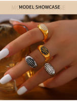 Los anillos de lujo de desplazamiento de moda con las incorporaciones de Diamantes de Colores, Maple de Titanium, Joyas Clásicas y exquisitas de anillos de pendientes para Mujeres - details 5