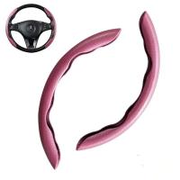 Protector antideslizante para volante de coche, fibra de carbono, accesorios de interior de coche, 2/3 piezas. - details 6