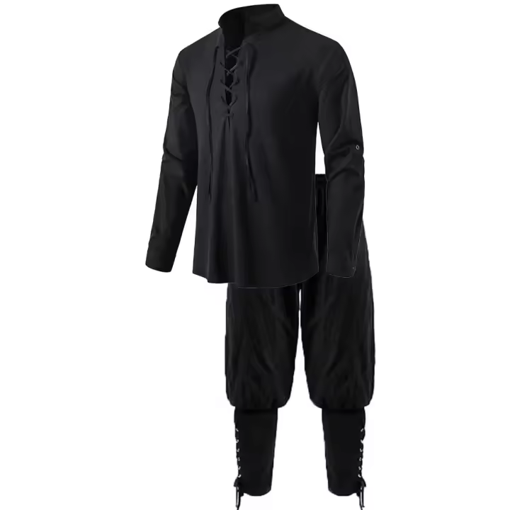 Conjunto Medieval para Caballero, Camisas de Pirata Renacentista - 1
