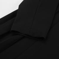 Traje negro elegante estilo maduro vestido acampanado moda mujer Otoño Invierno nueva colección - details 21