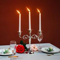 Candelabro de Aluminio para Mesa de Comedor Decoración de Plata para Hogar y Hotel - details 4