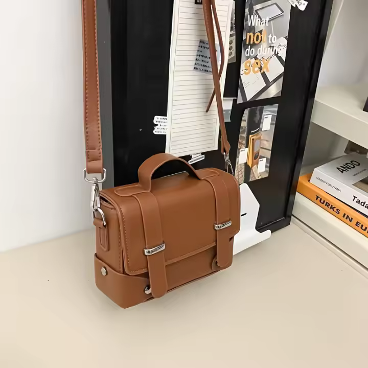 Bolso bandolera minimalista de streetwear. Bolso de hombro versátil de nueva moda de primavera y verano. Bolso tipo caja con diseño de nicho. Bolsa para teléfono multifuncional. - 1
