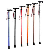 Bastón plegable telescópico, bastón LED para caminar, muletas para madre, padre mayor, escalada al aire libre - details 7
