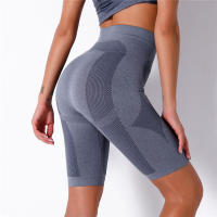 Pantalones cortos de entrenamiento para mujer, cinco puntos para fitness, ropa de gimnasio, pantalones cortos de yoga sin costuras - details 0
