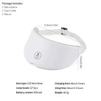 La piel inalámbrica del fotón de la belleza de la cara del LED de 7 colores aprieta la máscara facial del cuello del rejuvenecimiento - details 14
