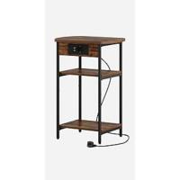 Redonda, Juego de 2 Mesas auxiliares, Juego de Mesas Auxiliares con Estructura de Metal, Pequeña Mesa Auxiliar para Sala de Estar, Dormitorio, Oficina, Blanco CT18703W - details 16