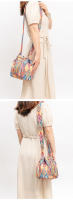 Bolso bandolera de lona para mujer, estilo étnico, bohemio con borlas - details 13