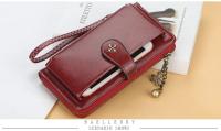 Billeteras largas de piel sintética para mujer, Cartera de marca de alta calidad, monedero clásico con cremallera, a la moda, n - details 12