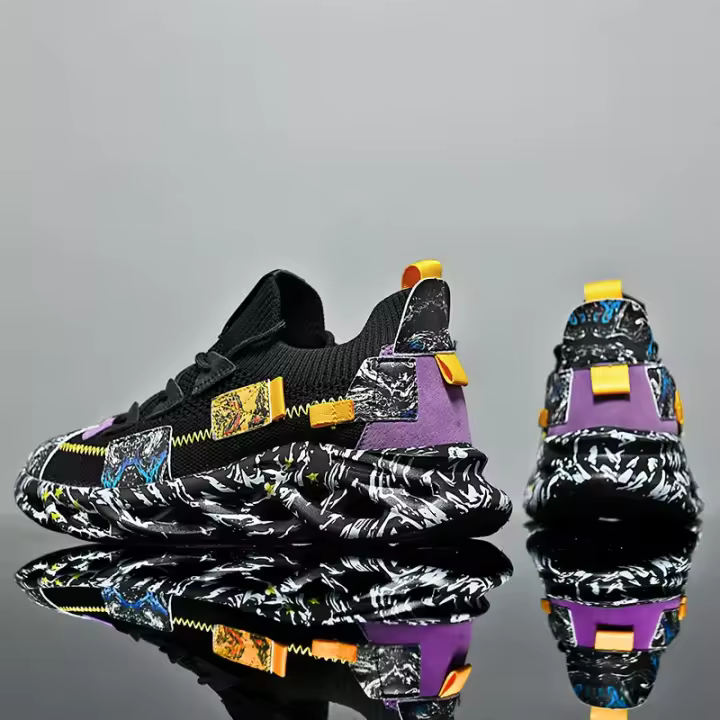 Zapatillas de deporte informales para hombre, tenis de lujo, transpirables, mocasines de moda para correr - 1