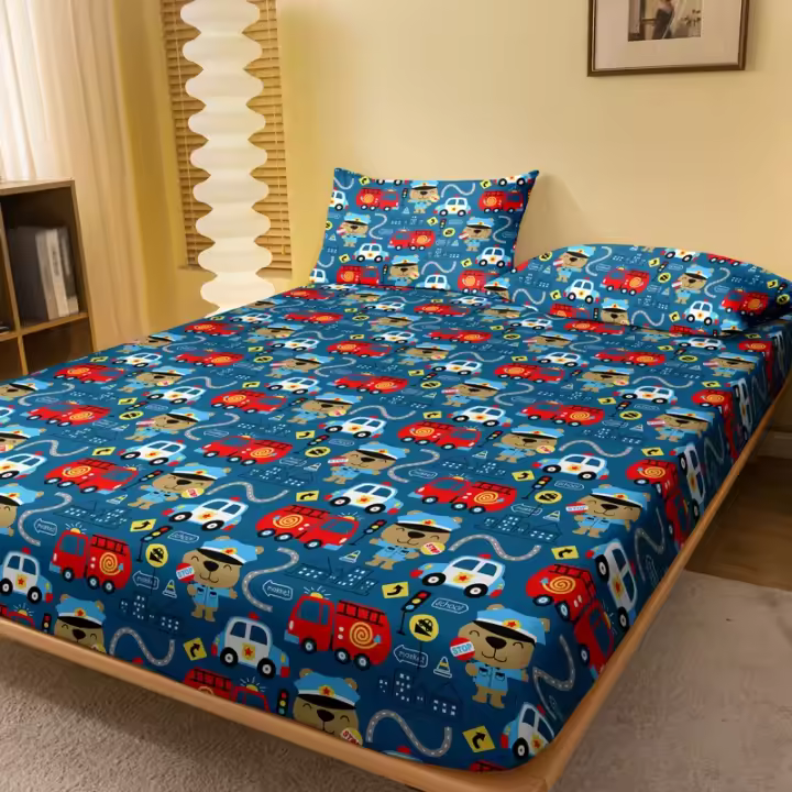 Sábana de Coche de Primeros Ayudos Patrón de Dibujos Animados Ropa de Cama para Niños - 1