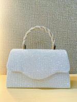 Nuevo bolso de mujer para banquete, bolso de cena brillante, fiesta, bolso cuadrado pequeño con incrustaciones de diamantes, bolso bandolera. - details 2