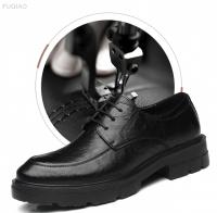 Zapatos con elevador de vestir para hombre, plataforma transpirable, informales, de negocios, de lujo, de cuero genuino, 5/8/10CM, más altos - details 6
