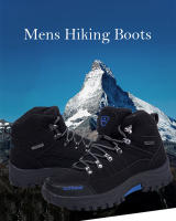 Botas de senderismo de alta calidad para hombre, zapatos de escalada cómodos para exteriores, botas de Trekking casuales deportivas antideslizantes, impermeables de gamuza - details 2