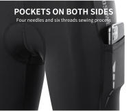 WOSAWE Pantalones de Ciclismo para Mujeres Almohadilla 3D con Bolsillo Secado Rápido - details 5