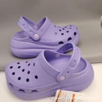 Sandalias de Mujer con Orificios Pantuflas Suela Gruesa Aumento de Altura Zapatos de Exterior para Papá - details 1
