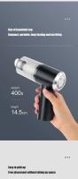 Miniaspirador de Coche Potente, sin Cable, Carga USB 6000 Pa 120W, Negro - details 6