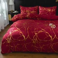 Funda de edredón suave y cómoda para dormitorio, conjunto de ropa de cama, 3 piezas - details 2