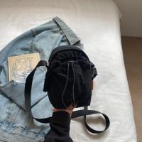 Bolso cruzado ligero para mujer, bolsa para botella de agua con cordón ajustable, estilo coreano, Color sólido, bolso pequeño para teléfono móvil, viaje - details 23