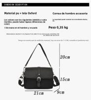 Nuevo bolso de moda versátil negro, elegante bolso de hombro de mensajero de lujo ligero - details 1