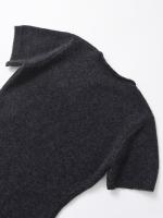 Mini vestidos de punto suave de manga corta con cuello redondo para mujer Vestidos casuales - details 10