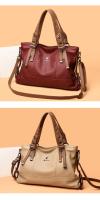Bolsos De cuero suave para mujer, bolso de hombro Vintage, bolso de diseñador de lujo, monedero de gran capacidad, nuevas marcas - details 11