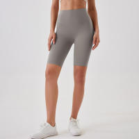 Pantalones cortos de yoga para mujer, leggings deportivos transpirables, cintura alta, para entrenamiento y gimnasio - details 56