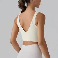 Hmidou Sujetador deportivo para mujer, ropa interior sexy push-up para yoga, correr, gimnasio, tops Fiess, camiseta sin mangas de verano - details 6